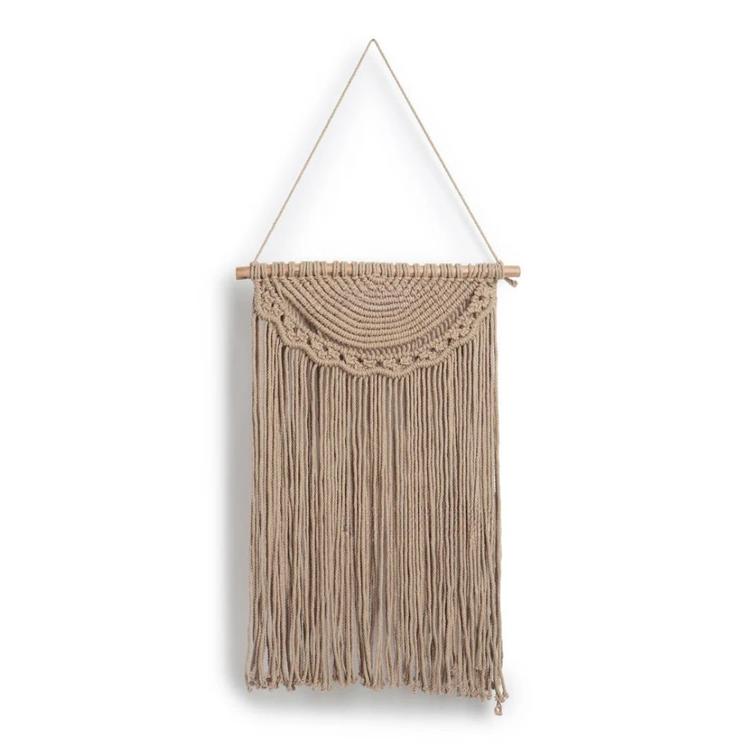 Natural Macrame Wall Tapestry Eco Friendly Fiber Art for Homes